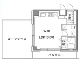 カスタリア中目黒 501 間取り図