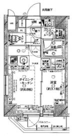 ステージグランデ早稲田 6階 間取り図