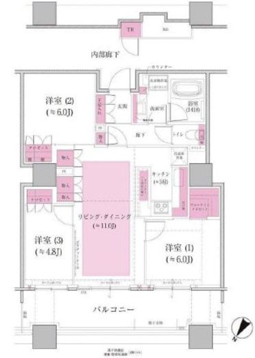 ブリリア有明スカイタワー 10階 間取り図