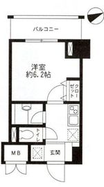 レジディア東品川 204 間取り図
