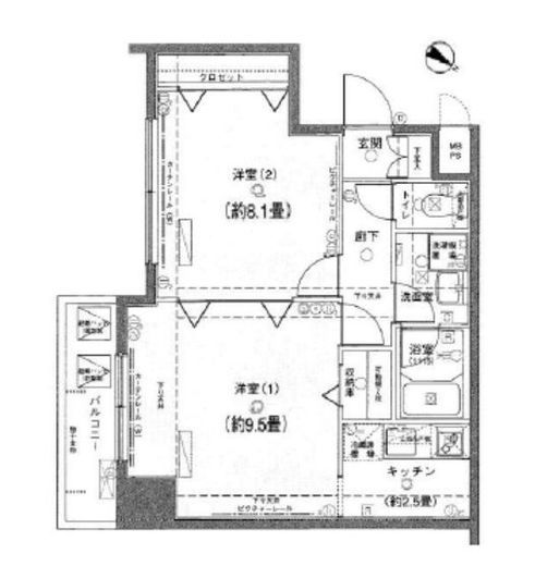 ヴェルト日本橋シティ 4階 間取り図