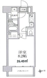 ブリリアント三田慶大前 9階 間取り図