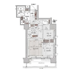 ウェリス六本木 6階 間取り図