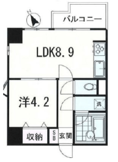 グランパレス南麻布仙台坂 701 間取り図