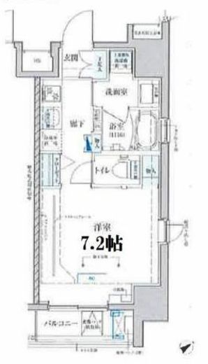 ベルシード門前仲町 802 間取り図
