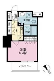 ザ・パークワンズ渋谷本町 8階 間取り図