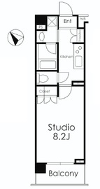 エスティメゾン目黒 210 間取り図