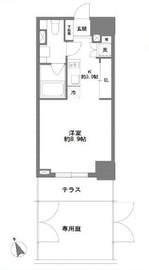 コスモグラシア清澄白河 102 間取り図