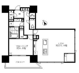 グランドヒルズ恵比寿 14階 間取り図