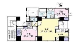 サンクタス銀座 2階 間取り図