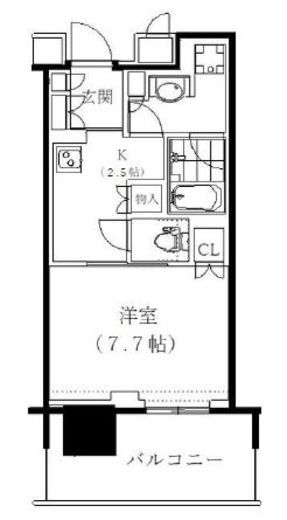 パークコート浜離宮ザ・タワー 16階 間取り図