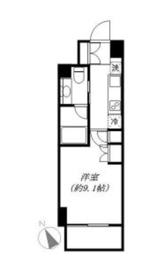 クレヴィア池袋ウエスト 2階 間取り図