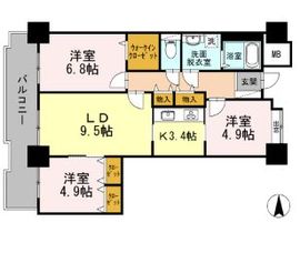 品川シーサイドビュータワー1 817 間取り図