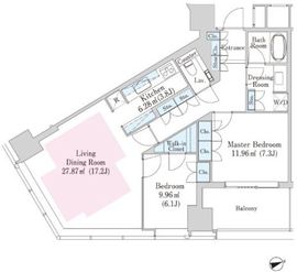 ラ・トゥール新宿 1016 間取り図