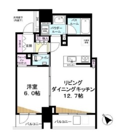 シティハウス月島駅前キャピタルコート 2階 間取り図