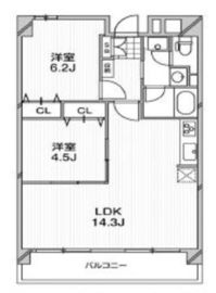 アーバンフラッツ芝浦 203 間取り図