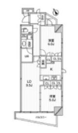 デュオステージ後楽園 303 間取り図