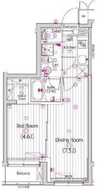 ガーラ・ヒルズ武蔵小山 3階 間取り図