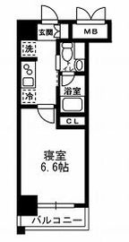 レジディア月島3 308 間取り図