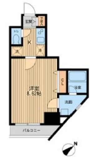 エコロジー潮見レジデンス 201 間取り図