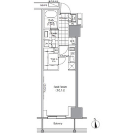 パークハビオ門前仲町 403 間取り図