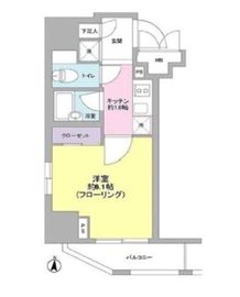 文京春日プラッツ 6階 間取り図