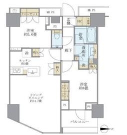 ブリリアタワー代々木公園クラッシー 17階 間取り図