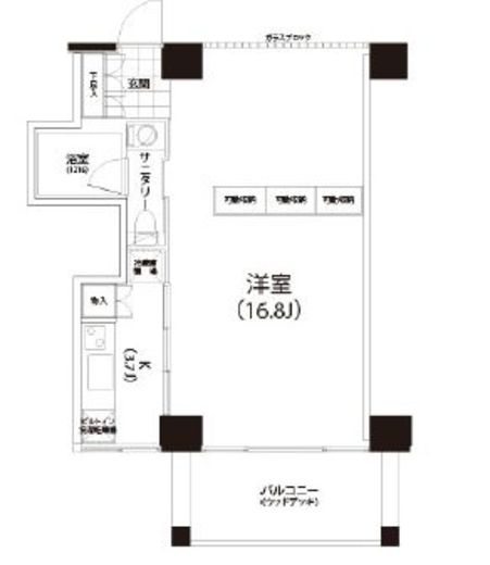 クイズ恵比寿 805 間取り図