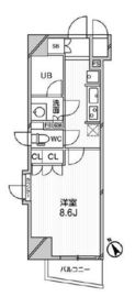 デュオステージ後楽園 601 間取り図