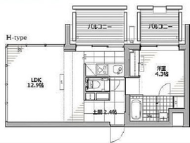 エスセナーリオ青葉台 404 間取り図