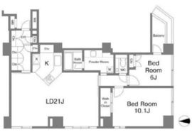 ビュロー平河町 6F1 間取り図