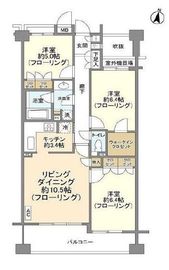 東急ドエルアルス目黒学芸大学 3階 間取り図