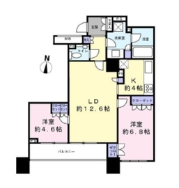 ザ・湾岸タワーレックスガーデン 7階 間取り図