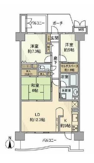 Be CITYベイウィング 10階 間取り図