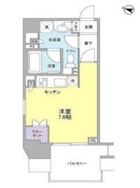 東急ドエルグラフィオ広尾 1101 間取り図
