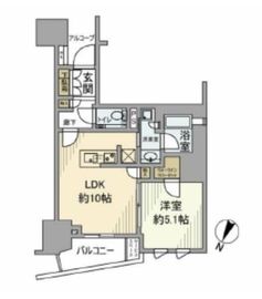 プラウド日本橋三越前 8階 間取り図