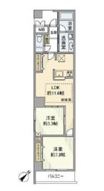 ライトコート四谷 3階 間取り図