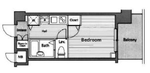 グランド・ガーラ西麻布 8階 間取り図