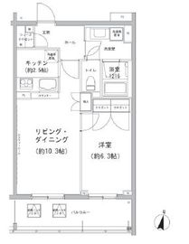 ヒューリックコート雪が谷 521 間取り図