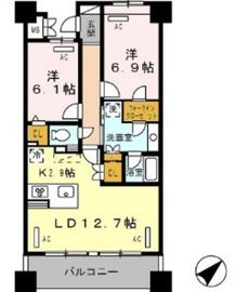 ロイヤルパークス豊洲 209 間取り図