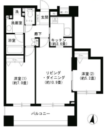 クリオ文京小石川 1003 間取り図