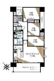 シティハウス門前仲町 15階 間取り図