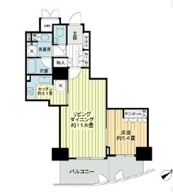 ゲートシティ大崎サウスパークタワー 5階 間取り図