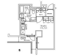 パークアクシス代官山 1002 間取り図