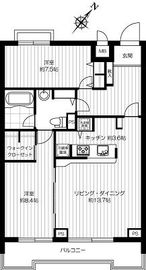 グラマシー恵比寿 409 間取り図