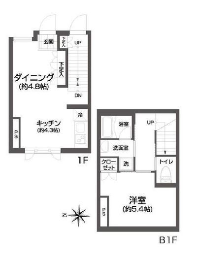 ウーヴァス池袋 102 間取り図