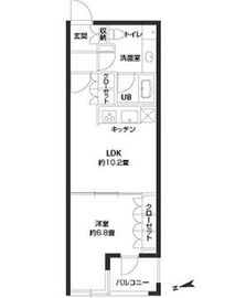 パークキューブ銀座イースト 1003 間取り図