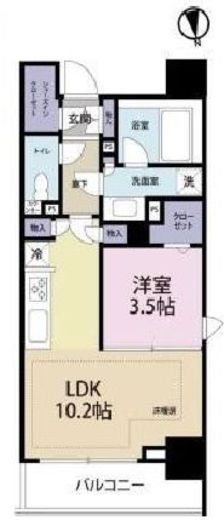 ピアース南麻布 5階 間取り図