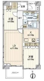 アデニウム高輪 9階 間取り図