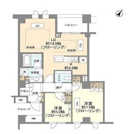 プラウド上原 4階 間取り図